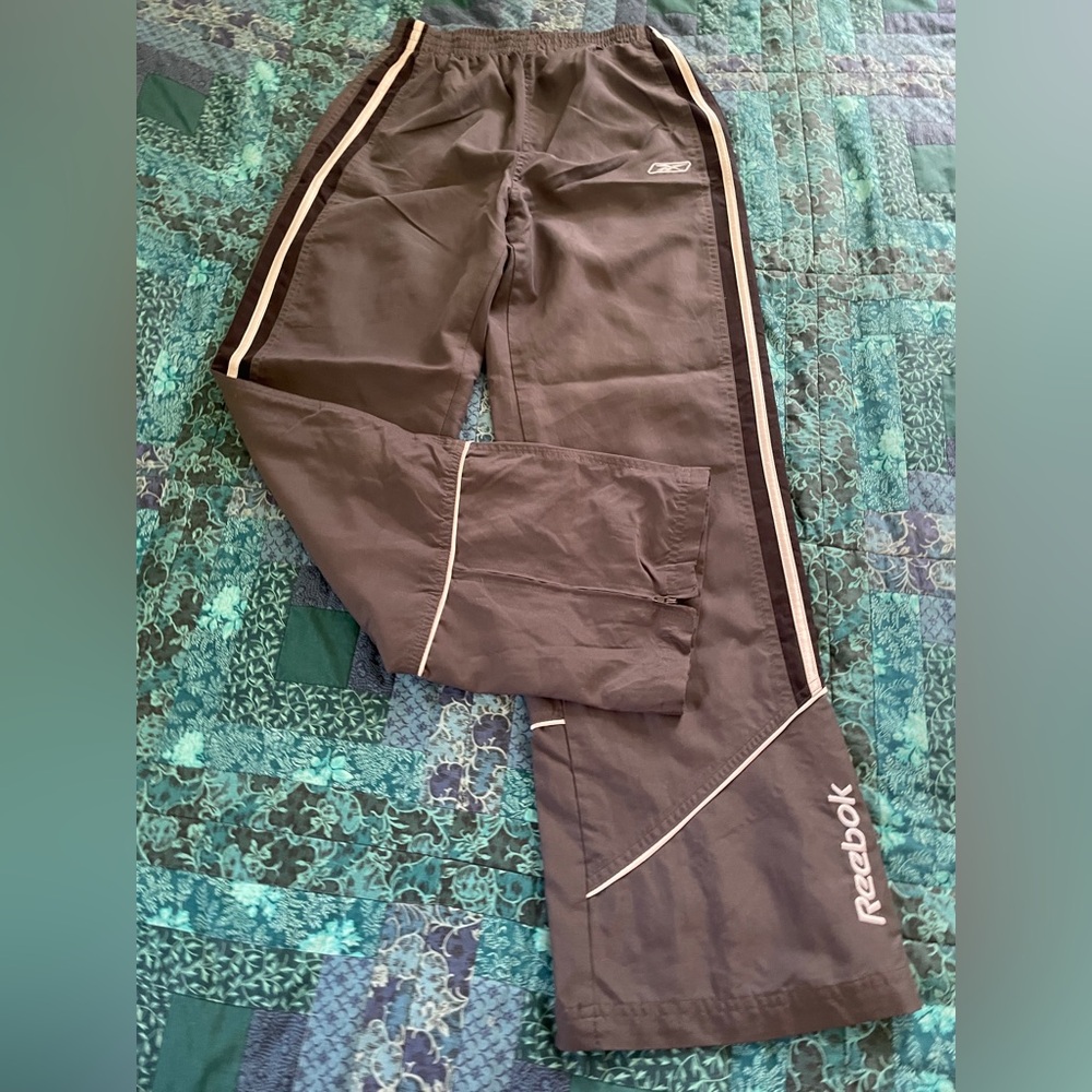 Reebok Grey Athletic Pants Boys Size Large